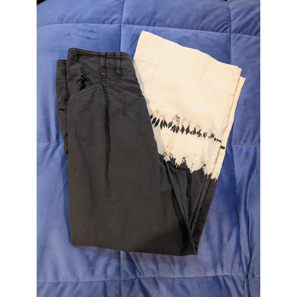 Anthropologie Fatima Dip Dye Wide Leg Pants Tie Dye Stretch Cotton - Size 26